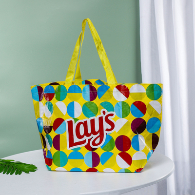 Bolsa tejida de impresión de color de plástico compuesto de piel de serpiente ecológica para las necesidades del cliente
