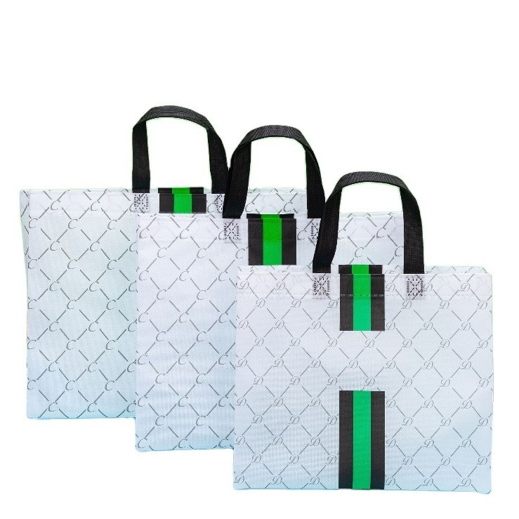 Bolso de compras plegable no tejido embalaje personalizado con portátil portátil de logotipo