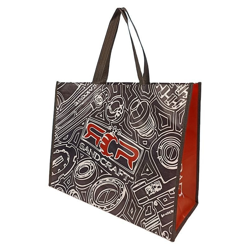30*10*40 bolso negro cortado a presión no tejido para tiendas de comestibles