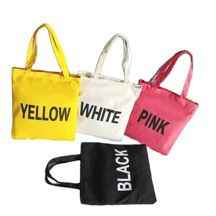Eco Amigable Reutilizable Mujeres de lienzo Bolsa de algodón Impreso a medida Tote orgánico para comestibles
