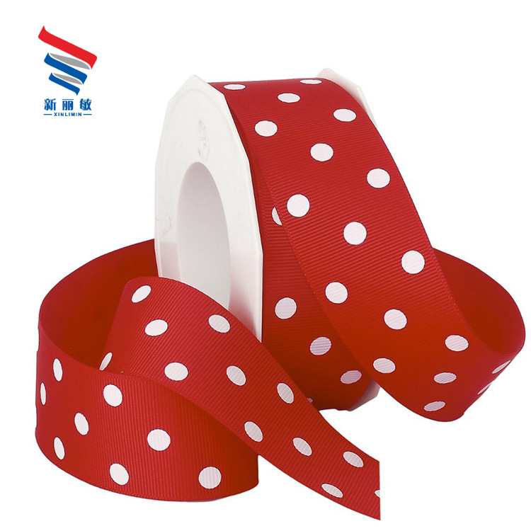 Cinturón de poliéster de grano grueso rojo personalizado de 1-1/2 pulgadas para decoración y envasado de regalos