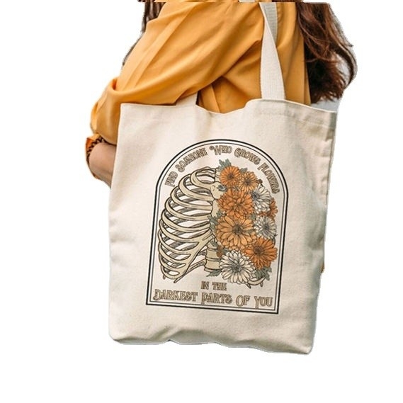 Logotipo personalizado Bolso de bolso de algodón orgánico grande de lienzo de comestibles para OEM / ODM